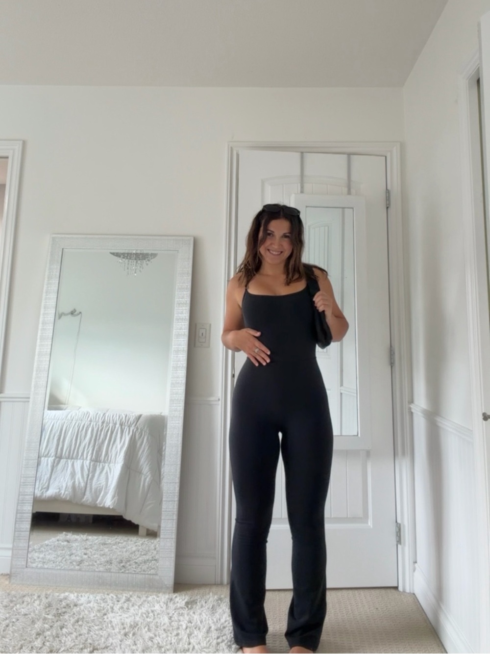 Aritzia Wilfred Free Black Flare Jumpsuit S